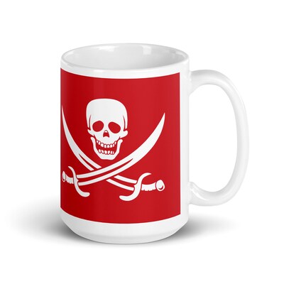 Pirate Flag - Coffee Mug. Coffee Tea Cup Funny Words Novelty Gift Present White Ceramic Mug for Christmas Thanksgiving - image6